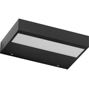 Nástěnné svítidlo Linea Light CA037DBBMDI Regolo V2 240 Mono, černé nástěnné svítidlo, LED 17W 2700K, šířka 23,4cm