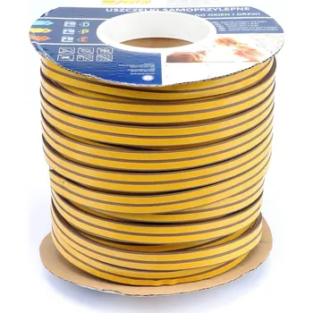 Stavebniny Vorel | Těsnění do oken a dveří samolepící 9x5,5mm TYP P hnědé 100M TO-76766