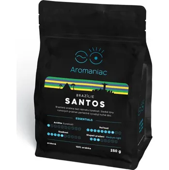 Káva Brazílie Santos - zrnková, 250 g