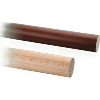 Zábradlí Dřevěné madlo zábradlí buk odstín mahagon délka 3000mm průměr madla 42,4mm, ošetřeno lakem v barvě mahagon