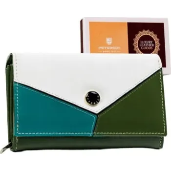 Peněženka Dámská kožená peněženka Peterson PTN RD-21- zelená