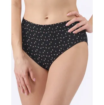 Dámské oblečení Gina Výhodné balení 5 kusů - Kalhotky klasické v nadměrných velikostech 11091P Barva/Velikost: černá, žlutozelená / 4XL/5XL