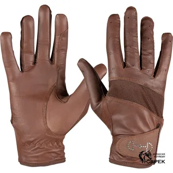 Jezdecké rukavice Rukavice Horze -MESH GLOVES- - Černá - 7