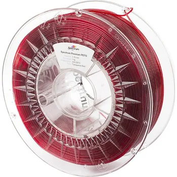 Filament Spectrum 3D filament, Premium PET-G, 1,75mm, 1000g, 80050, transparent red