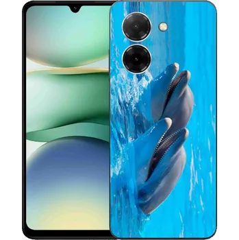 Pouzdro na mobilní telefon Gelový kryt mmCase na Xiaomi Redmi A5 (171.7x77.8x8.3mm) - delfíni