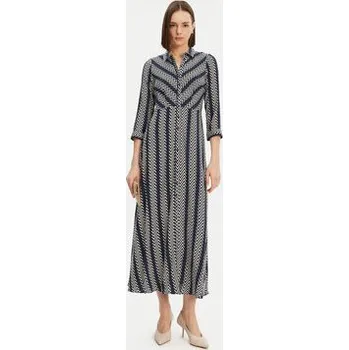 Dámské šaty YAS Košilové šaty Savanna 26022663 Tmavomodrá Loose Fit XS