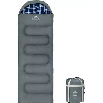 Spacák Naturehike bavlněný spací pytel HL500 modrý flanel 2,7kg