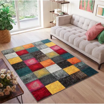 Koberec Barevný koberec s kostkovaným vzorem SALSA Šířka: 200 cm | Délka: 300 cm