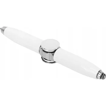 Propiska Spinner Pop It - svítící triková hračka LED pen BÍLÁ