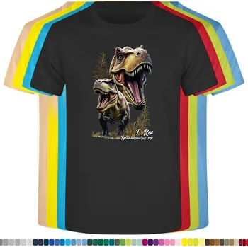 Dívčí tričko detske-levne-bavlnene-tricko-potisk-t-rex-dino-atlas Barva: Black -černá, Dětská bavlněná trička JHK: S