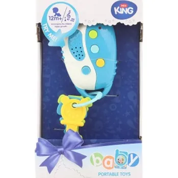 autíčko Modré lampičky na baterie ve tvaru kláves