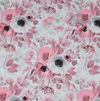 Úplet Květy romantické růžové (E) (Top kvalitní úplet Bella digitisk)