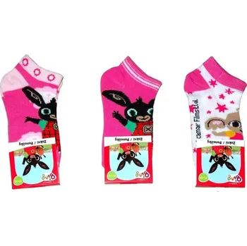 Dívčí kotníkové ponožky - Bing, vel. 27/30, 3ks