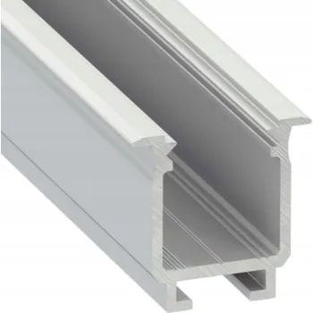 LED osvětlení Hliníkový profil typ W, surový, 1 m