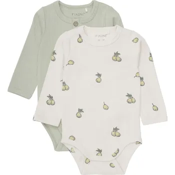 Kojenecký body BODY KOJENECKÉ FIXONI S OVOCEM 2 KS, DESERT SAGE Velikost: 56