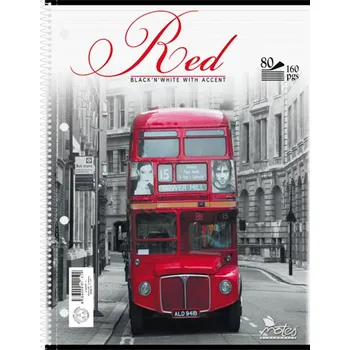 NOTES Blok linka se spirálou A5 College Block 80 listů