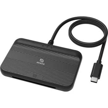 Příslušenství pro datový nosič AKASA externí čtečka Smart karet s NFC - eID a eObčanka