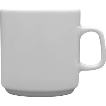 LUBIANA MARGOT Porcelánový hrnek na kávu a čaj, bílý, keramický, 200 ml