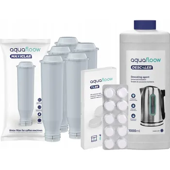 Příprava kávy 5x vodní filtr AquaFloow pro kávovary Nivona + odvápňovač 1l + tablety