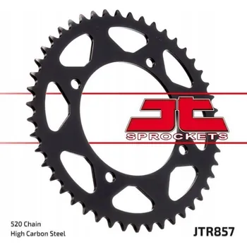 Řetězová sada pro motocykl Ocelová zadní rozeta JT R857-47, 47 zubů, rozměr 520