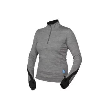 Dámská mikina Warmpeace Shila W M grey melange / black