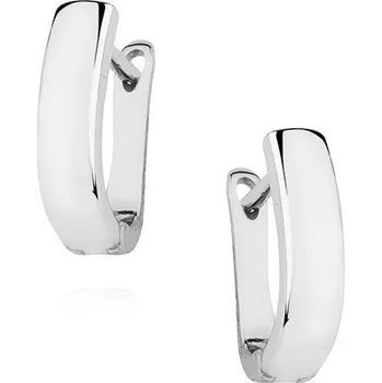 Náušnice Stříbrné jednoduché náušnice - Meucci SLE006