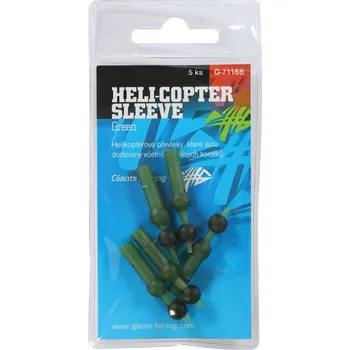 Giants Fishing G-71168 systém na montáž Heli-Copter Sleeve Green 5 ks