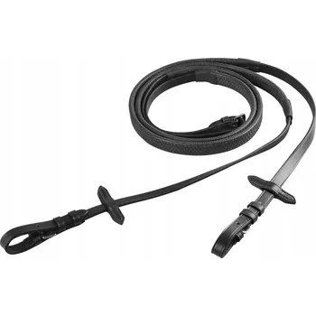 Otěže pro koně START gumové protiskluzové černé FULL