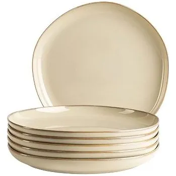 Talíř Mäser Sada mělkých talířů 27 cm 6 ks, béžová CORDELIA