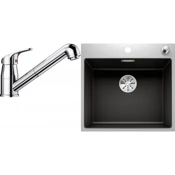 Kuchyňský dřez Set RS Blanco Subline 500-IF/A SteelFrame + Blanco Daras-S (antracit + chrom)