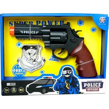 Dětská zbraň Policejní pistole Mac Toys s odznakem