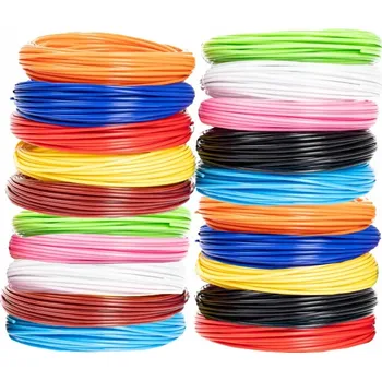 3D tisk Velká Sada PLA Filamentů 200m 20 Rolek Náplně do 3D Pera Pen