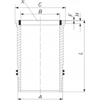 Posilovač řízení Mahle 213 LW 00100 001 Vložka válce