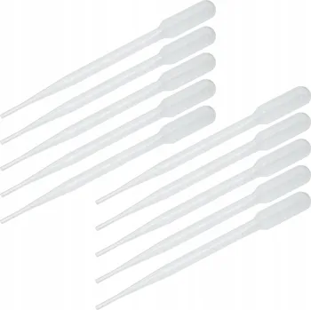 Odměrka Pipeta Plastová Pasteura Odměrka Dávkovač Kapátko 3 ml 10 Ks.