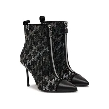 Dámská obuv Polokozačky KARL LAGERFELD KL30954M Černá 40