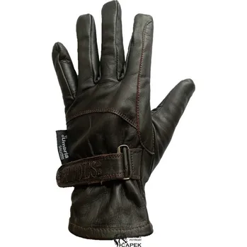 Jezdecké rukavice Rukavice Umbria -POOL'S- - Hnědá - M