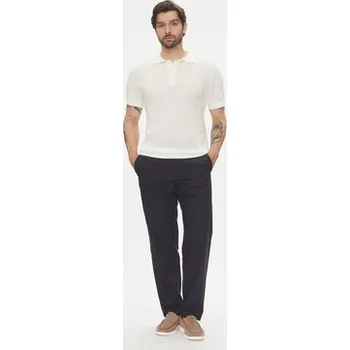 Pánské kalhoty Lindbergh Kalhoty z materiálu 30-008031 Tmavomodrá Relaxed Fit M