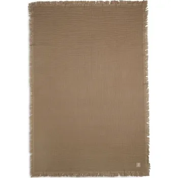 Dětská deka Jollein mušelínová deka do kočárku, autosedačky a kolébky 100x75 cm FRINGE Biscui