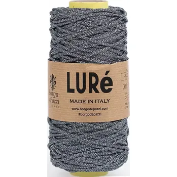 Příze Borgo de Pazzi Luré 17 Ocel (Špagátová příze Luré Ocel)