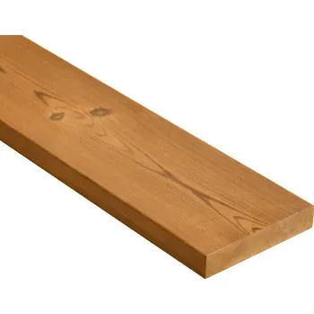 Terasové prkno Prkno terasové AU-MEX Thermo borovice hladké (26×138×4200mm)