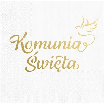 Papírový ubrousek Ubrousky K Prvnímu Svatému Přijímání bílé Svaté Přijímání 33cm/10 ks