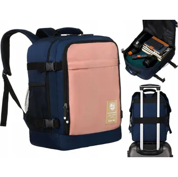 Městský batoh PETERSON cestovní batoh 40x30x20 cm pro WIZZAIR, s úchytem na kufr