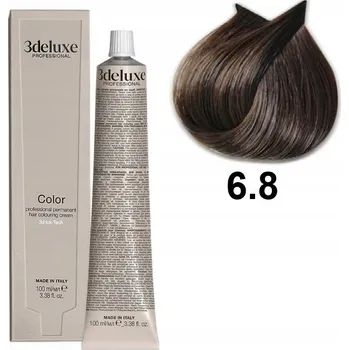 Barva na vlasy 3DELUXE PROFESSIONAL BARVA NA VLASY S ARGANOVÝM OLEJEM 6.8 100 ML