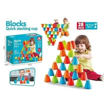 Hra na zahradu Układanie kubeczków