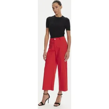 Dámské kalhoty Vero Moda Kalhoty culottes Wild Kayla 10307837 Červená Wide Leg S_30