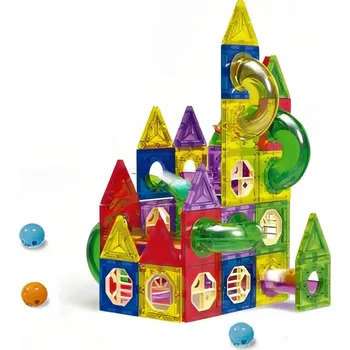 ostatní stavebnice Magnetická stavebnice Věž s domečky 98 ks