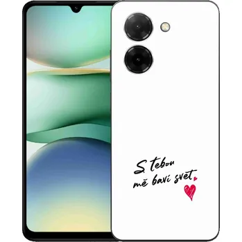 Pouzdro na mobilní telefon Gelový kryt mmCase na Xiaomi Redmi A5 (171.7x77.8x8.3mm) - zamilovaný text 1 bílé pozadí