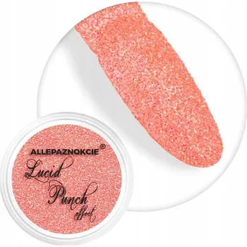Prach Ozdoby Na Nechty ALLEPAZNOKCIE Lucid Punch Effect Červená Red Č. 2