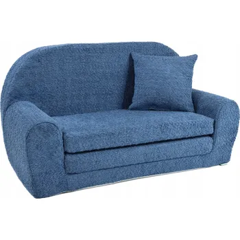 Pohovka Pohovka Fortisline DAVID 78 x 104 cm BOUCLE modrá