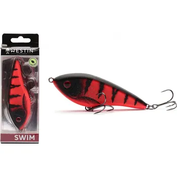 Umělá nástraha WESTIN - Nástraha Swim Glidebait Silent Sinking 12 cm 62 g Fire